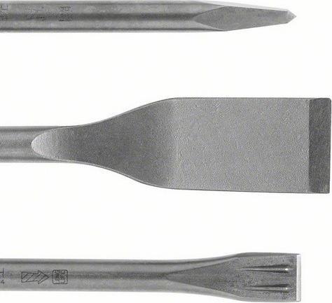 Actual product image Bosch Professional Zubehör 3-piece chisel set, SDS plus, 0/20/40 mm (250 mm)