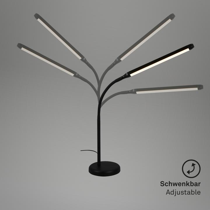 Actual product image Briloner LED table lamp, black, 1xLED platinum/6W (600 lm)