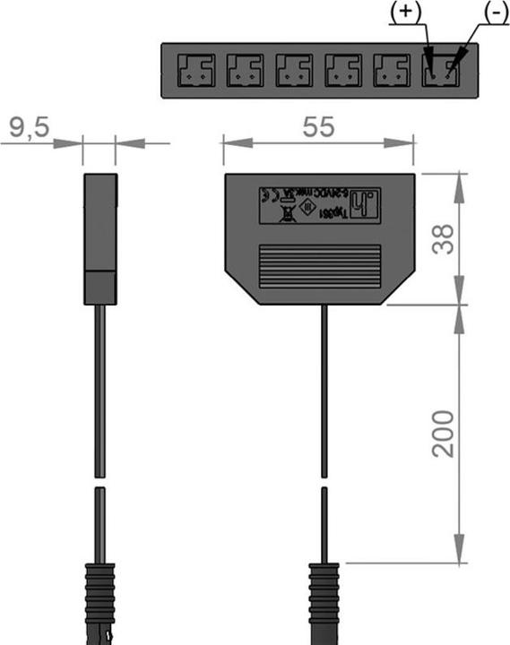 Image du produit Halemeier Distributeur LED 6x MP 24 V - LED 24 V