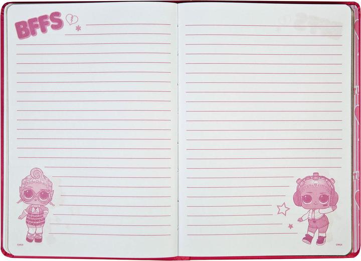 Image du produit Undercover Carnet de notes LOL Surprise 80 feuilles (18 x 12,5 cm, À rayures, Couverture rigide)