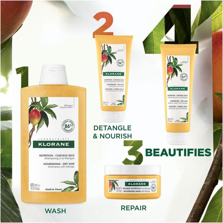 Image du produit Klorane Crème de jour pour les cheveux à la mangue (125 ml)
