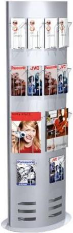 Actual product image Kerkmann Presentation stand tec-art 6936 77x185x33cm silver (A2, A4, A3, A1)
