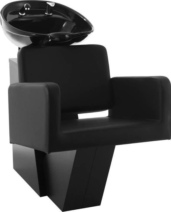 Produktbild Physa Friseur Waschbecken mit Sessel - 600 x 505 mm - Schwarz