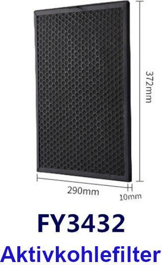 Produktbild Hermex Alternativer Aktivkohlefilter FY3432 für Philips Luftreiniger Serie 3000 (1 x)