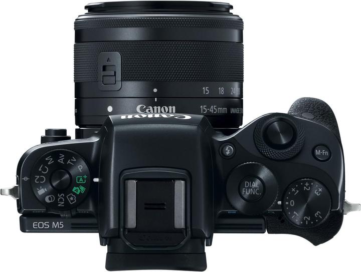 Produktbild Canon EOS M5 Kit inkl. Adapter EF/EF-S zu EF-M (24.20 Mpx, APS-C / DX)