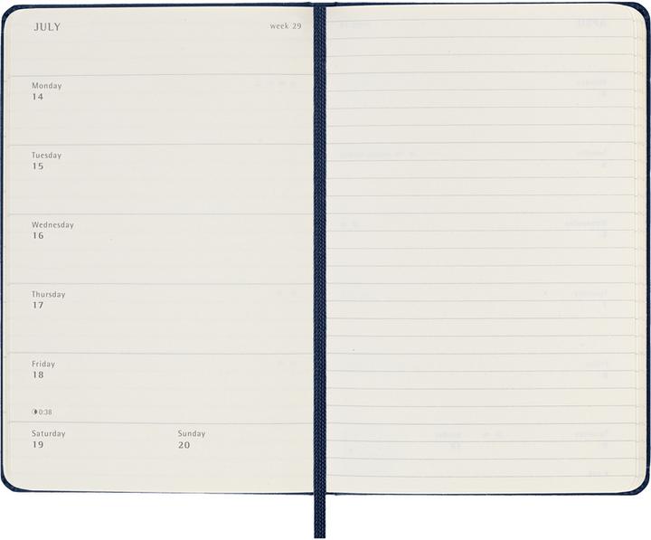 Produktbild Moleskine Notizkalender (A6, Pocket, Englisch)