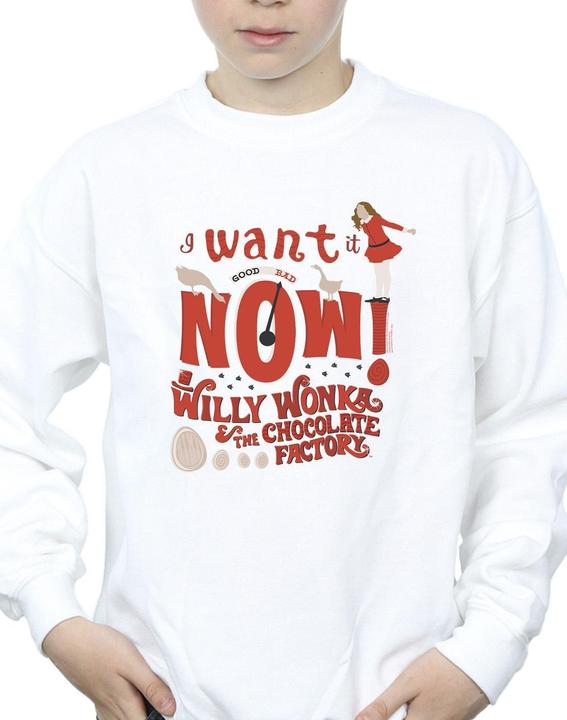 Produktbild Willy Wonka & the Chocolate Factory Verruca Salt I Want It Now Sweatshirt Jungen (140, 146)