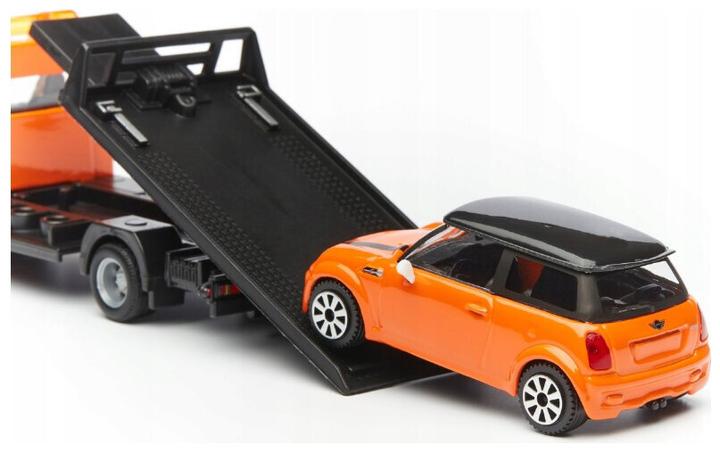 Actual product image Bburago Street Fire Truck W Mini Cooper S 1:43