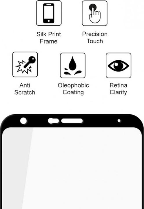 Produktbild Screenguard LG Q Stylus Full Screen Panzerglas Schutzfolie 2.5D 9H (1 Stück, LG Q Stylus)