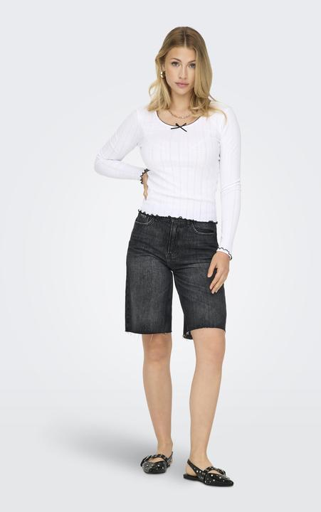 Produktbild Only Normal geschnitten Rundhals Elastische Bündchen Top Top (M)