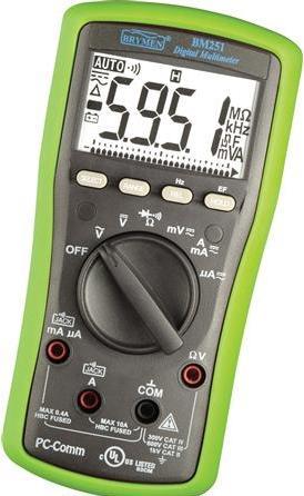 Actual product image Elma Instruments BM 251 multimeter med PC communication IEC 61010-1 KAT III 600V