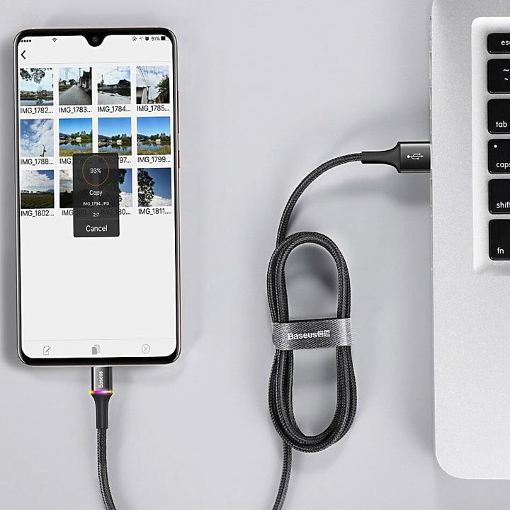 Actual product image Baseus Halo Series (0.50 m, USB 2.0)