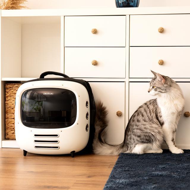 Image du produit Cecotec Pumpa1800 Travel Fan Backpack Pet Carrier (en anglais) (Chien, Chat, Respirant, Réflecteurs)