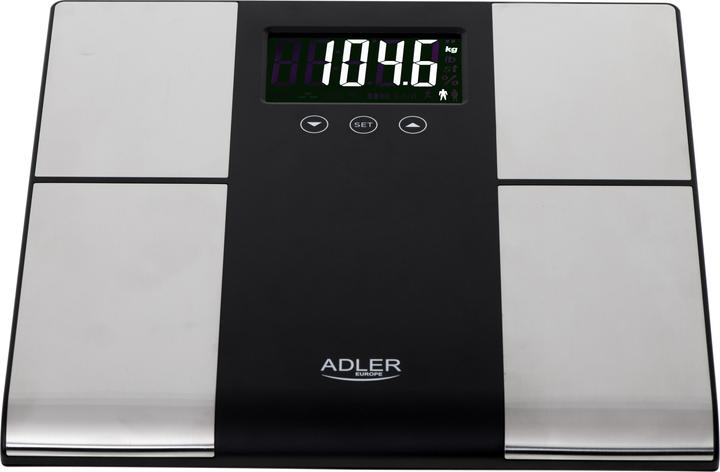 Produktbild Adler AD 8165 Personenwaage Rechteck, Elektronische Personenwaage (225 kg)