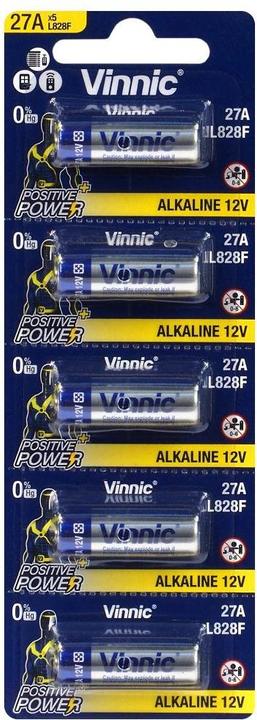 Produktbild Vinnic Alkaline 27A (5 Stk., A27, 27 mAh)