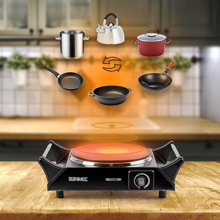 Image du produit Duronic Réchaud de camping électrique HP1 BK