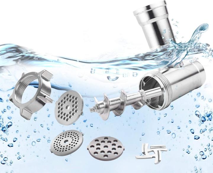 Actual product image Coocheer Stainless Steel Meat Grinder, Large