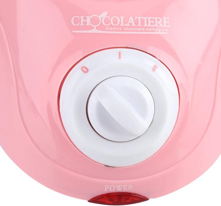 Actual product image Zerodis Chocolate Melting Kettle, Pink (Chocolate fondue)