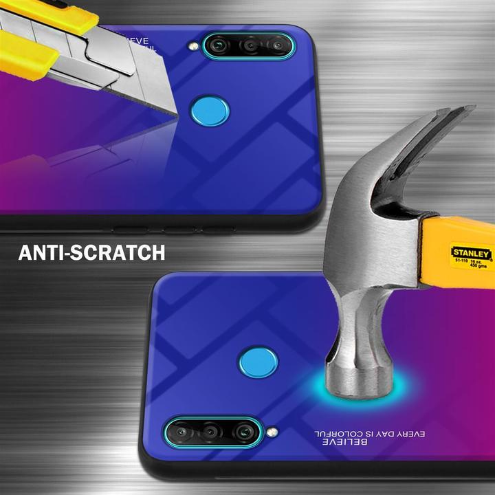Actual product image Cadorabo TPU 2 colors glass cover (Huawei P30 Lite)