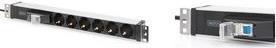 Actual product image Digitus Aluminum Outlet Strip, 6 safety outlets with circuit breaker (6 x, CEE 7/3, 1.80 m)