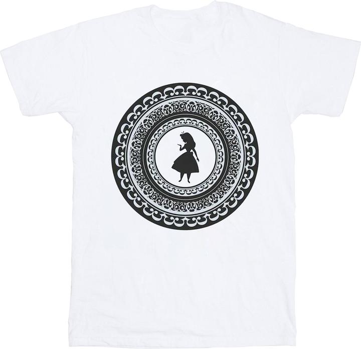 Disney Mädchen Alice im Wunderland Kreis TShirt aus Baumwolle