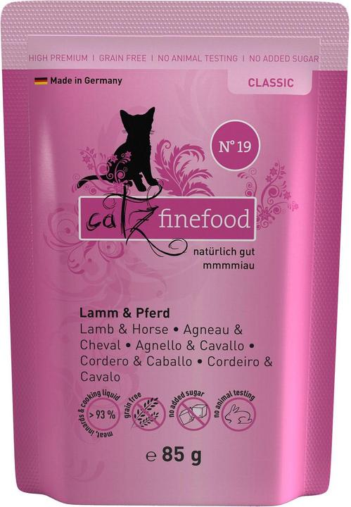 Actual product image Catz Finefood No.19 Lamb&Horse (Adult, 16 pcs., 90 g)