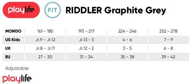 Actual product image Powerslide PLAYLIFE KIDS SKATES Riddler Graphite Grey 35-38 (35)
