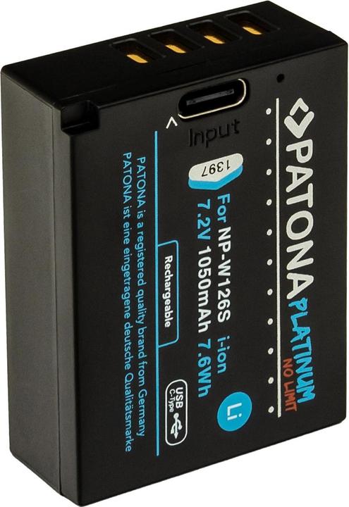 Image du produit Patona Platine USB-C Fujifilm NP-W126S (Batterie de l'appareil photo)
