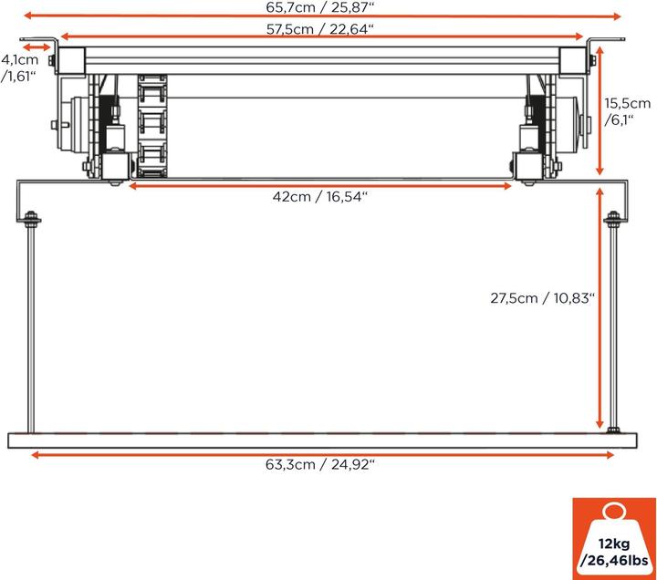 Actual product image Celexon Ceiling lift PL-1000 Plus (Ceiling)