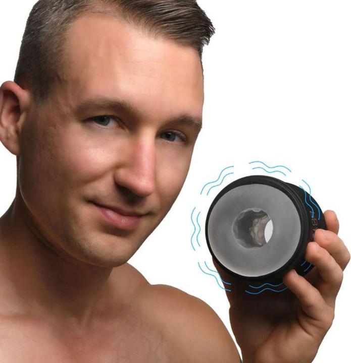 Actual product image XR Brands Cyber Stroke Vibrating Stroker