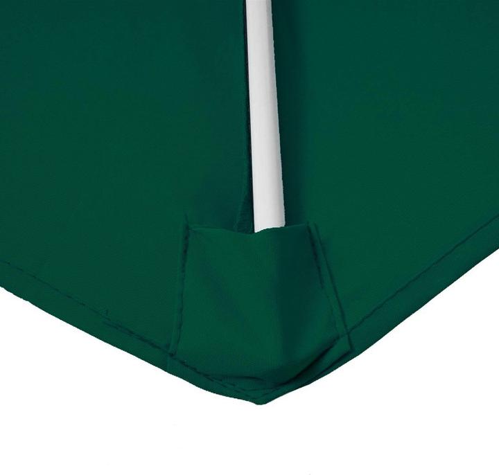 Actual product image Mendler Parasol half-round Parla, UV 50+ polyester/aluminium, 300cm green without stand (2.85 m)