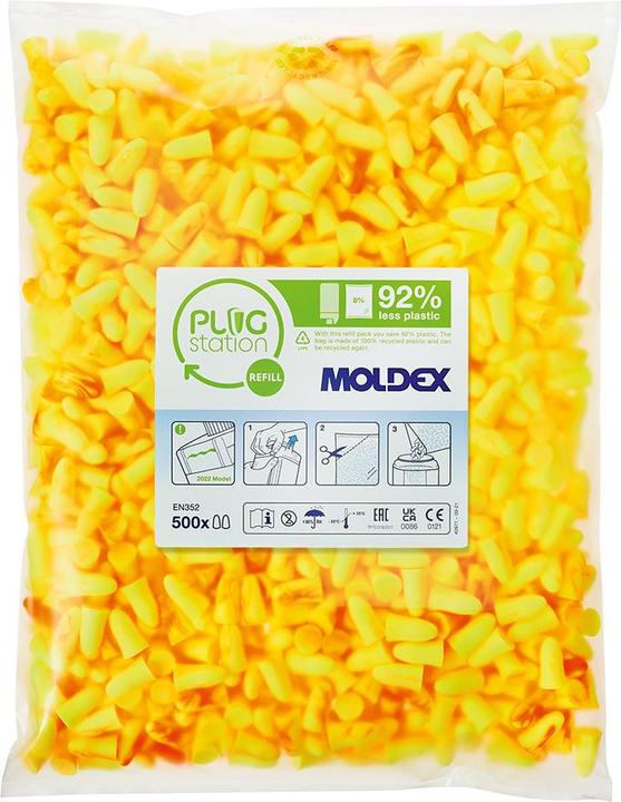 Actual product image Moldex Gehörschutzstöpsel - MelLows PS 500 Paar - Nachfüllpackung (1000 x)