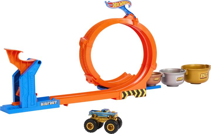 Immagine prodotto Hot Wheels Monster Trucks 2-in-1 Loop & Flip Challenge