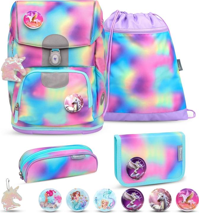 Actual product image Belmil MOTION Schulrucksack-Set Rainbow Color (19 l)