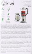 Produktbild Kiwi 1.8l kompakter 2in1 500w Mixer (EU-Stecker, 500 W)