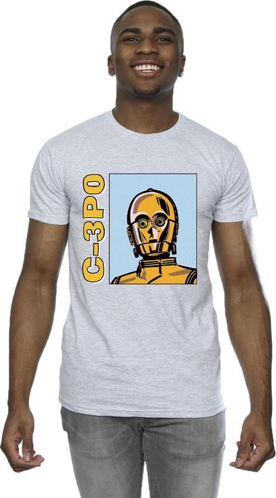 Immagine prodotto Star Wars C3PO Line Art Maglietta Uomo (XL)