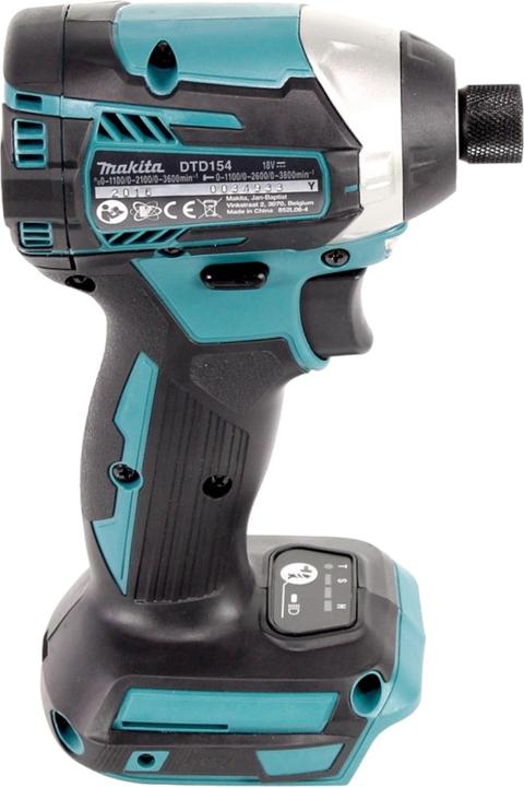 Image du produit Makita DTD 154 SF1J-R Clé à choc sans fil 18V 1/4" 175Nm Brushless + 1x batterie 3,0 Ah + chargeur + (Fonctionnement sur batterie)