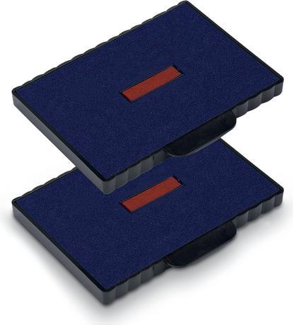 Image du produit Trodat 2 tampons encreurs de rechange 6/511/2 bleu/rouge 8,5 x 5,5 cm