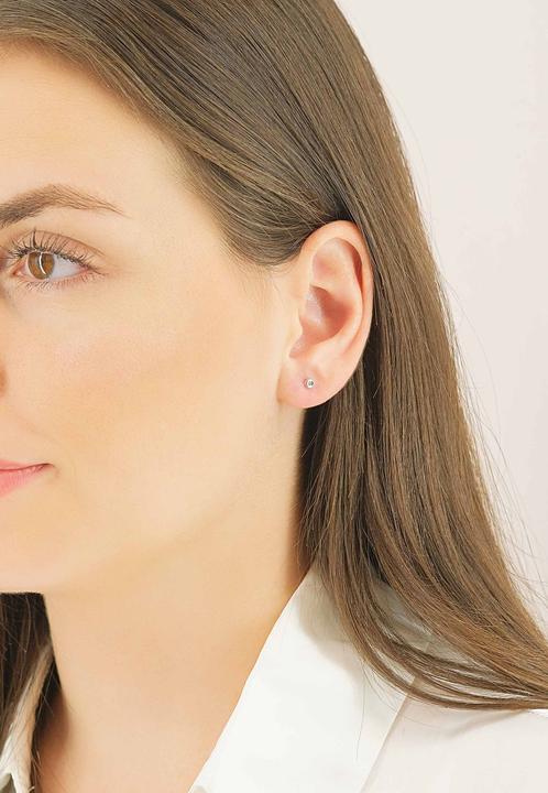 Actual product image Muau Stud earrings (White gold)