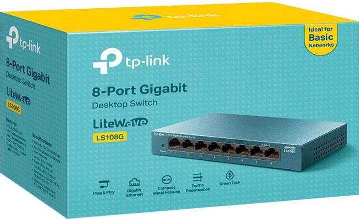 Actual product image TP-Link LS108G (8 Ports)