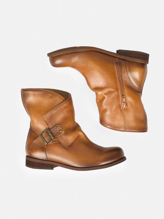 Actual product image Felmini ORDERG W106 Wide Fit boots made of genuine leather, with low heel, inner zip f (40)