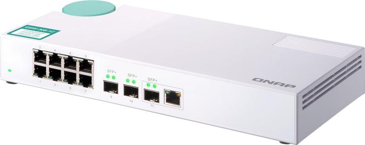 Actual product image QNAP QSW-308-1C, 3-port 10GbE switch (11 Ports)