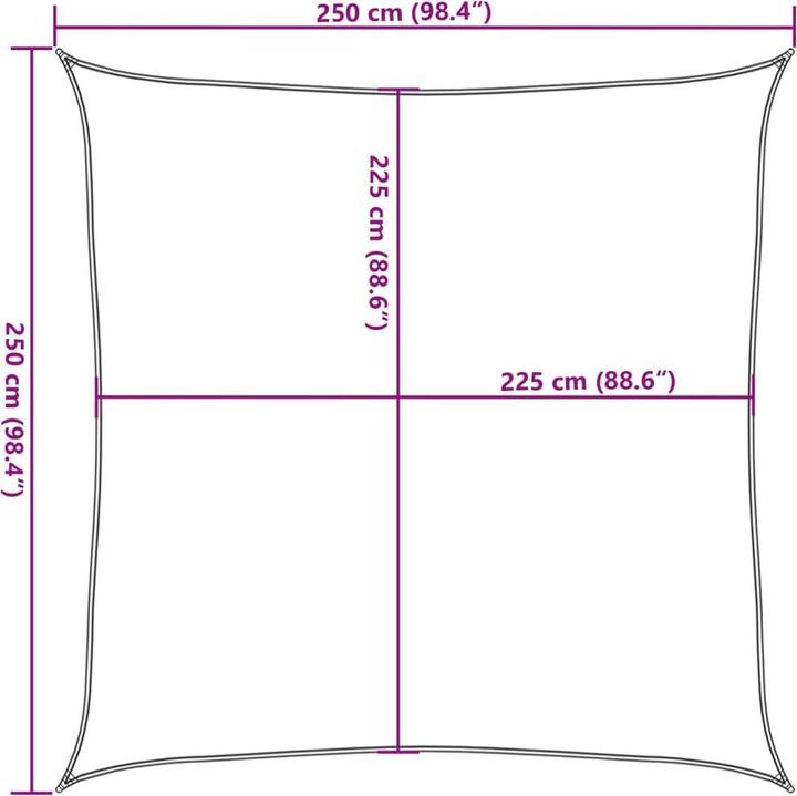 Image du produit VidaXL Voile d'ombrage (250 x 250 cm)