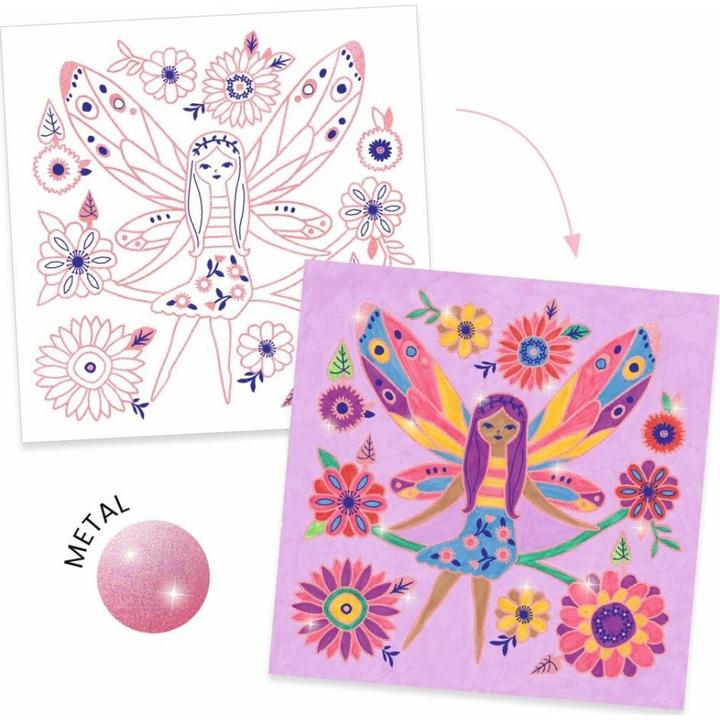 Produktbild Djeco Ausmalbilder kleine Flügel