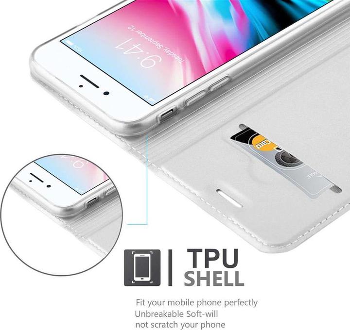Actual product image Cadorabo Book Classy Style Cover (Apple iPhone SE (2nd Gen), Apple iPhone 7)