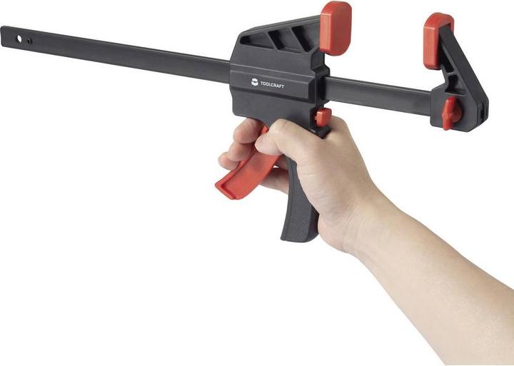 Productafbeelding Toolcraft TO-7870761 Eenhandsklem, set van 4 (15 cm & 30 cm) Spanbreedte ( (300 mm)