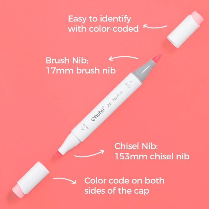 Produktbild Ohuhu Honolulu Kunstmarker (Multicolor, 320 x)