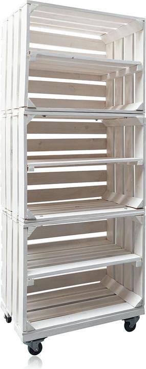 Actual product image Accentra Decorative shelf made from fruit crates 50x30x131cm