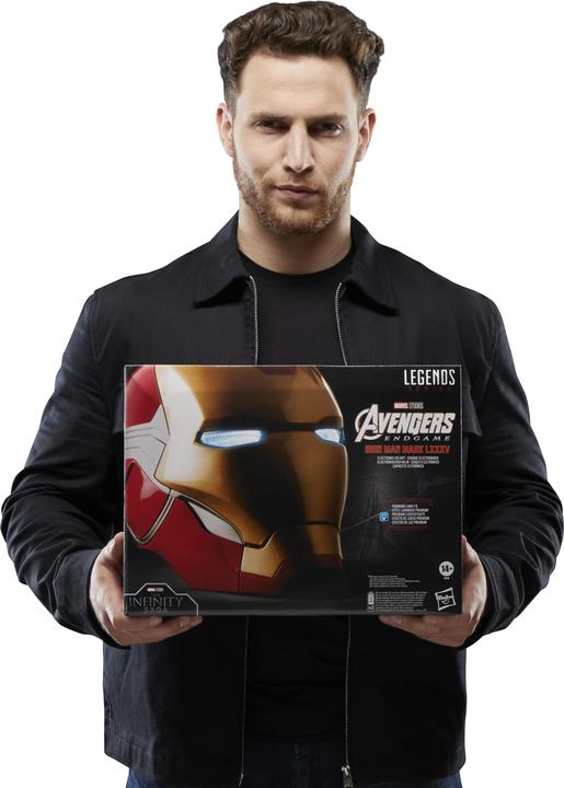 Actual product image Hasbro Avengers: Endgame Marvel Legends Electronic Helmet Iron Man Brand LXXXV