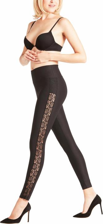 Actual product image Falke Lace leggings, colour 3009 black, size 44-46 (44 - 46)